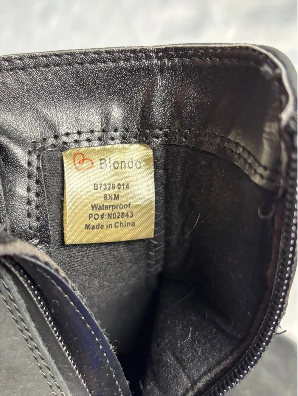 Blondo Waterproof Black Ankle Boots with Buckle Detail, Size